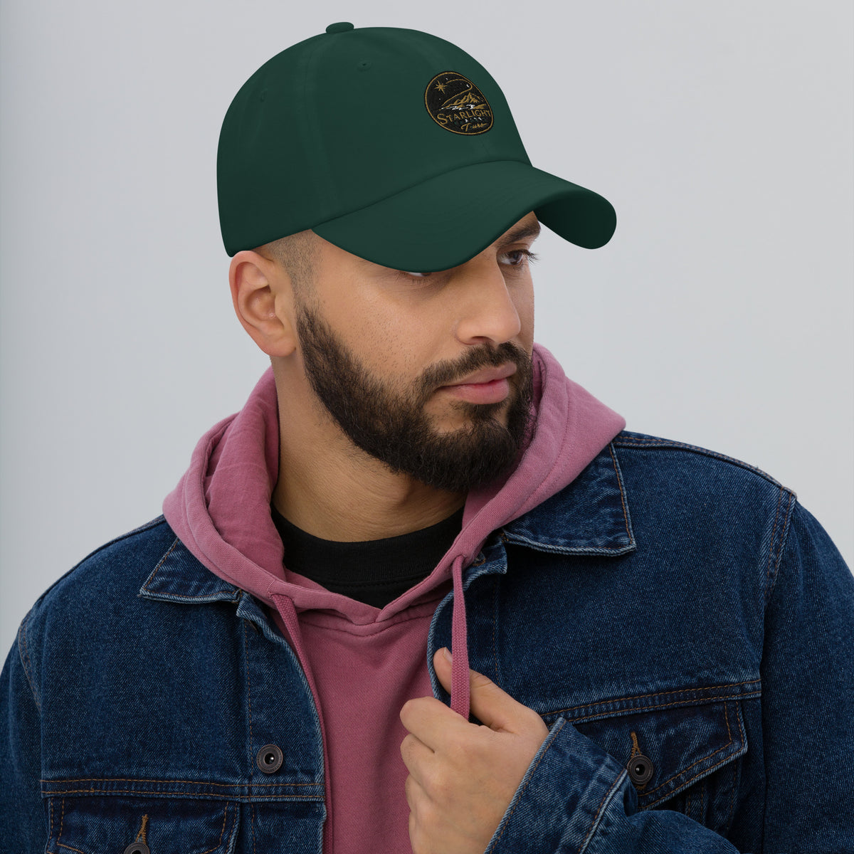 Green Starlight Express Tours baseball cap with embroidered Hawaiʻi travel logo