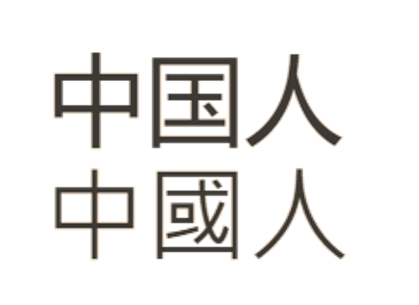 The word Chinese in Chinese characters