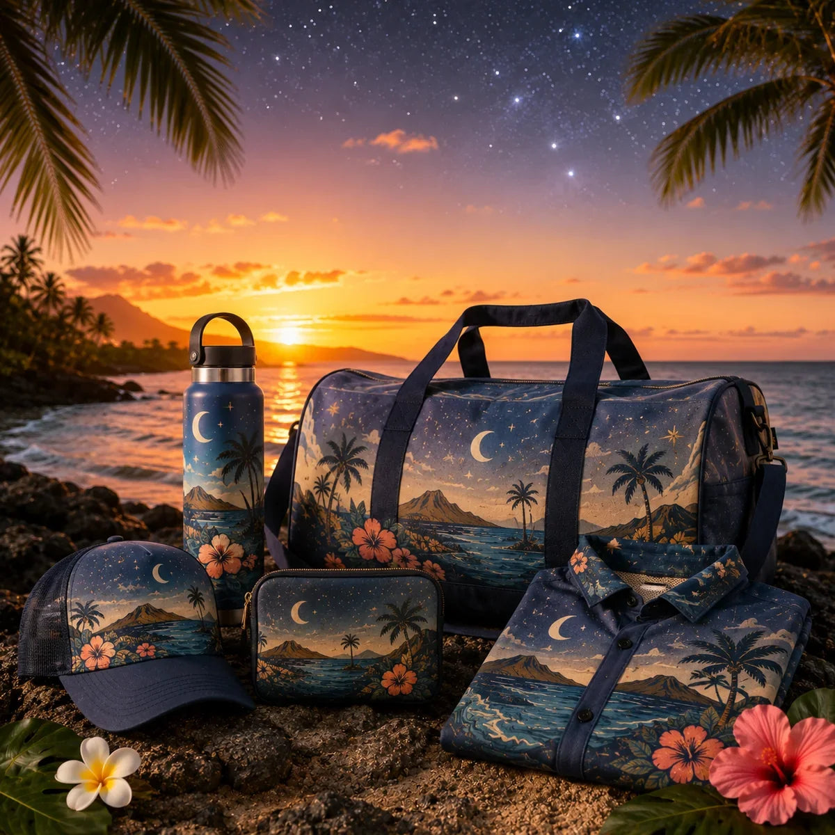 Starlight Express Tours travel gear with apparel, bag, cap and accessories in Hawaiʻi
