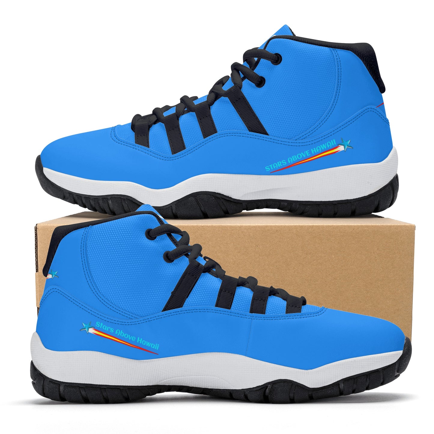Sneakers - Reach for the Rising Star - Men's High Top