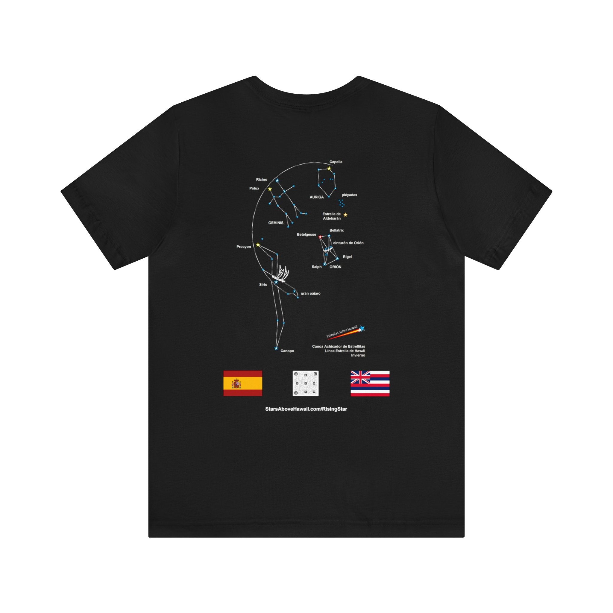 T-Shirt :: Estrellas sobre la línea estelar invernal de Hawaii En español.