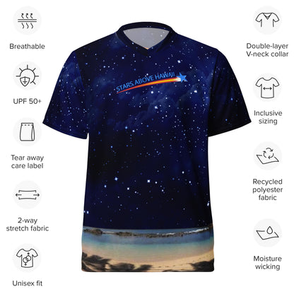 Sports Jersey - The Rising Star Over Beach Ocean