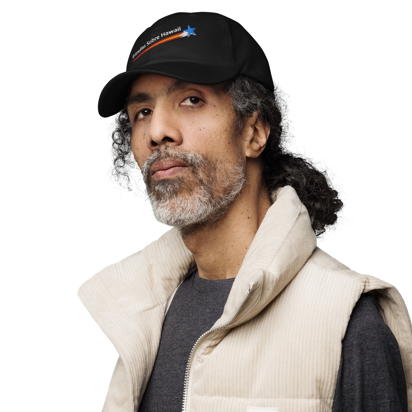 Gorra de béisbol - Estrellas por encima de Hawai - Español  ::  Baseball Cap  - Stars Above Hawaii - Spanish