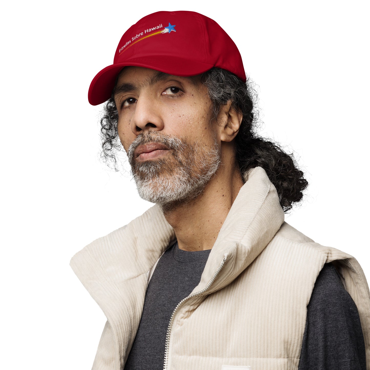 Gorra de béisbol - Estrellas por encima de Hawai - Español  ::  Baseball Cap  - Stars Above Hawaii - Spanish