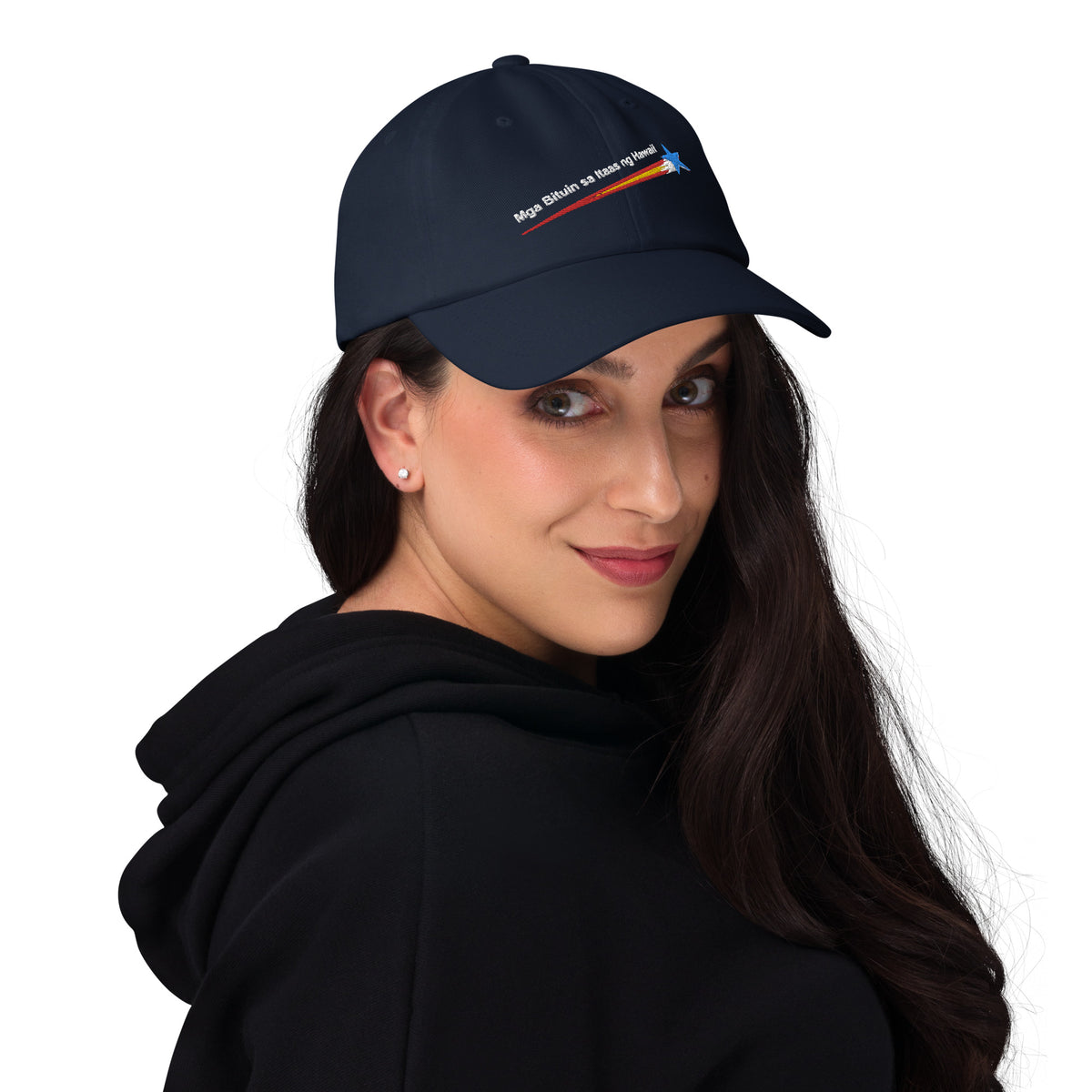 Navy Stars Above Hawaiʻi baseball cap with Filipino-language embroidered logo