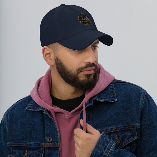 Navy Starlight Express Tours baseball cap with embroidered Hawaiʻi travel logo