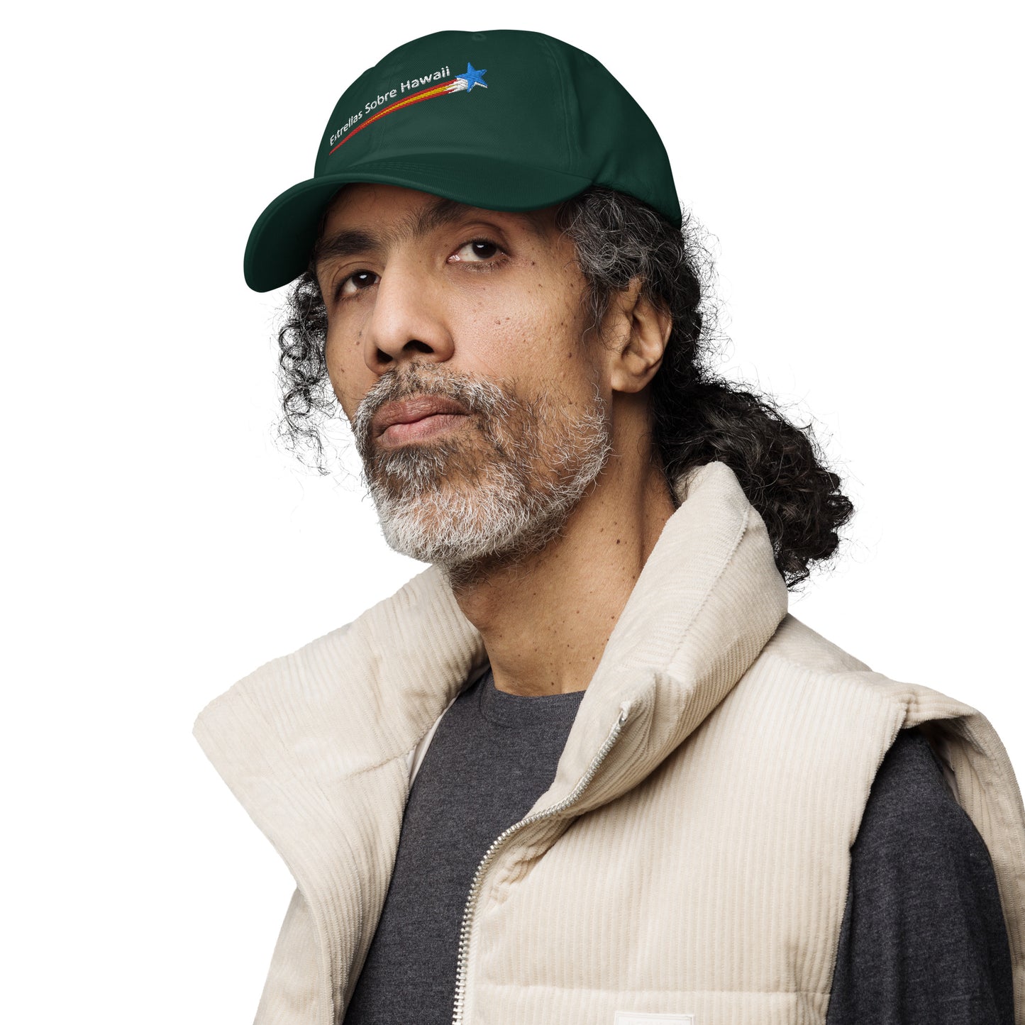 Gorra de béisbol - Estrellas por encima de Hawai - Español  ::  Baseball Cap  - Stars Above Hawaii - Spanish