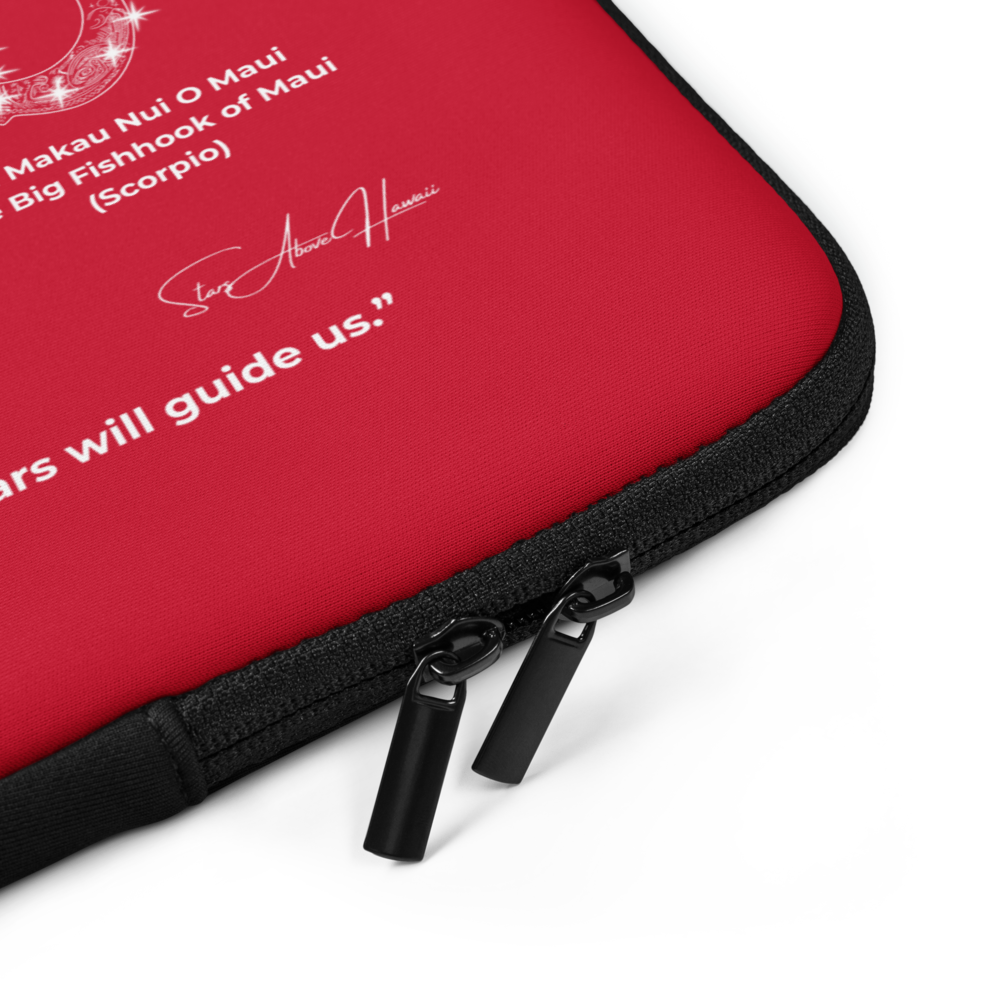 Hawaii Star Navigation Laptop Sleeve - Red Holiday 2025 Limited Edition