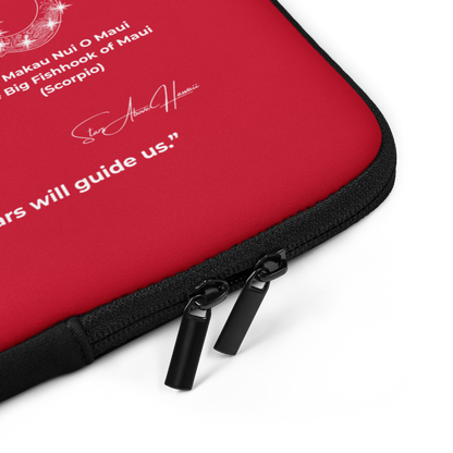 Pouch Bag and Laptop Sleeve - Hawaii Star Navigation - Red Holiday 2025 Limited Edition