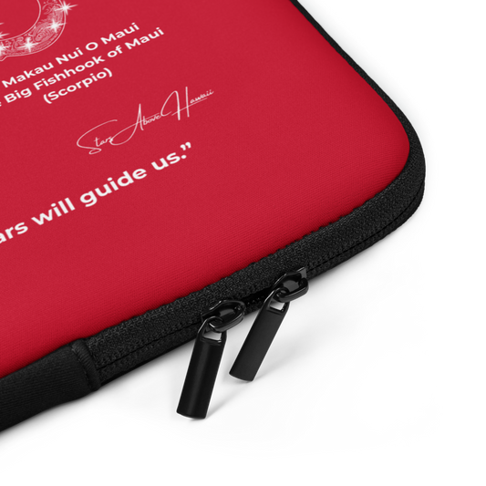 Pouch Bag and Laptop Sleeve - Hawaii Star Navigation - Red Holiday 2025 Limited Edition