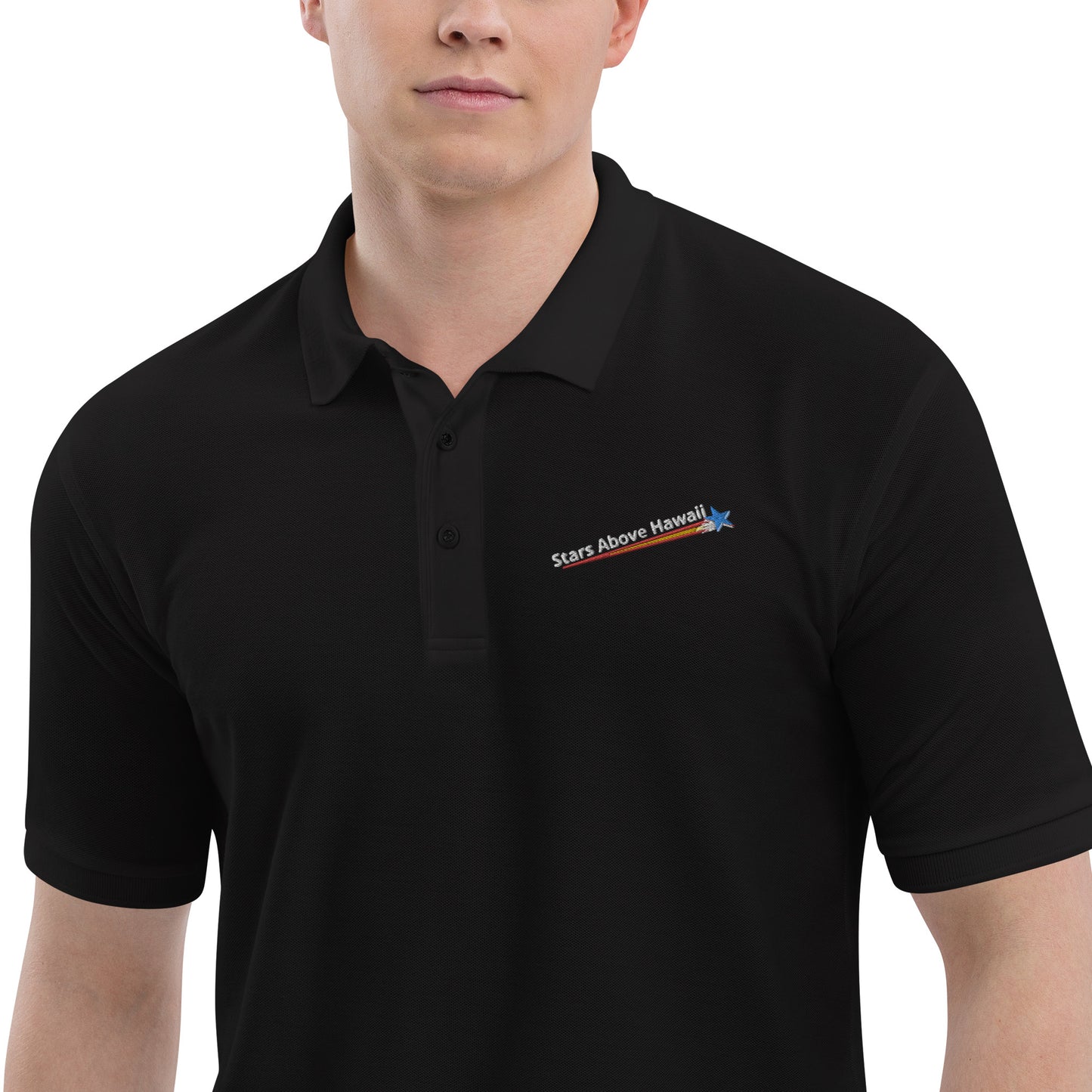 Polo Shirt :: Stars Above Hawaii / Rising Star