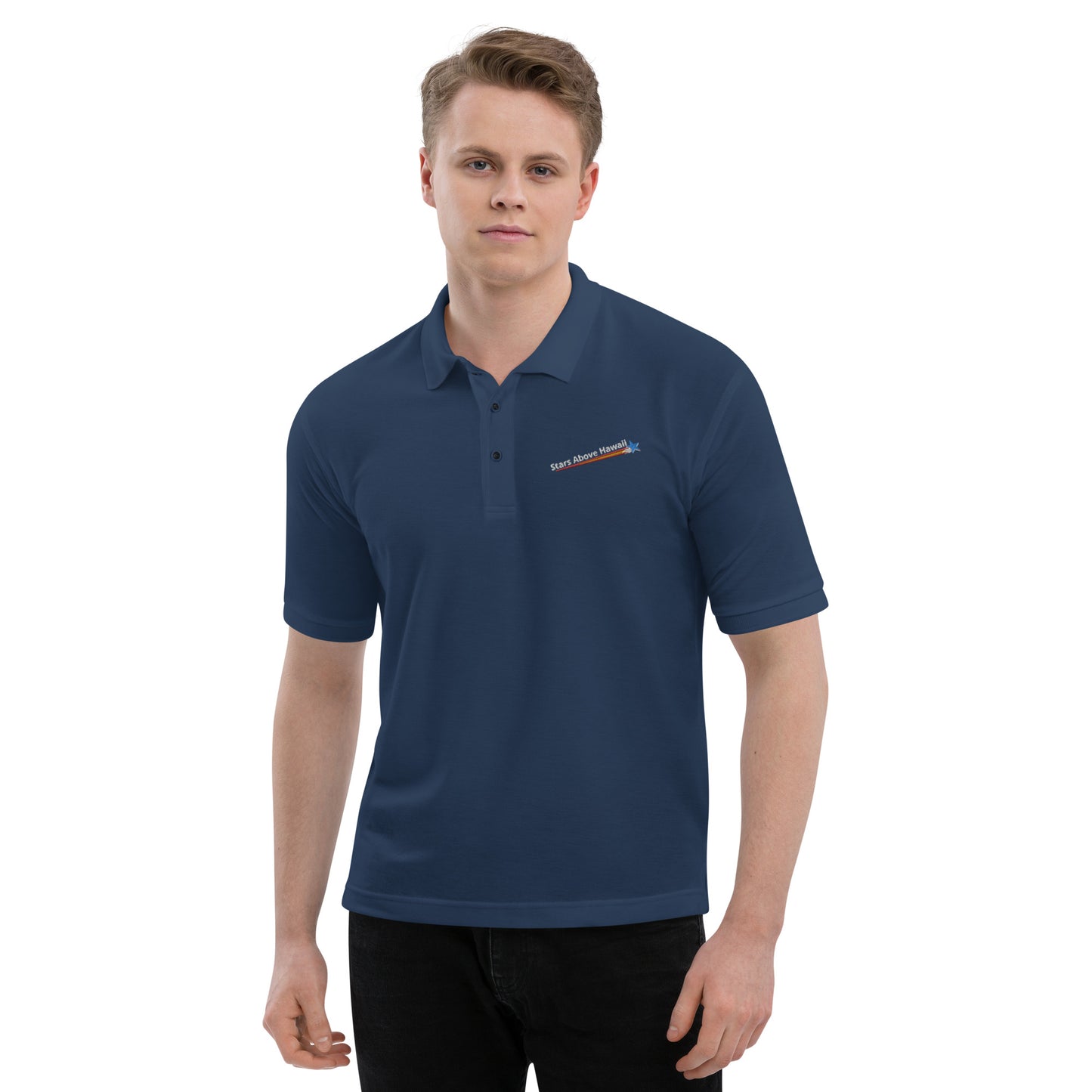 Polo Shirt :: Stars Above Hawaii / Rising Star