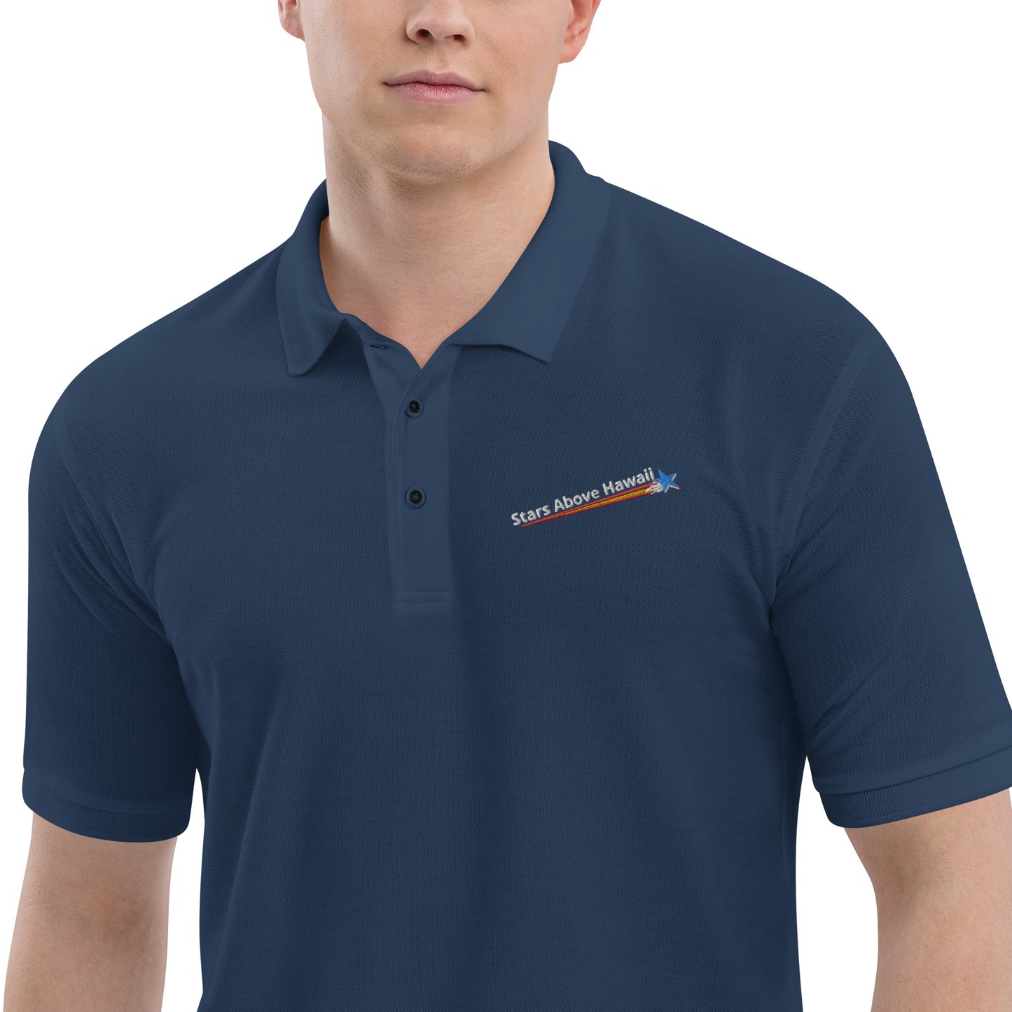 Polo Shirt :: Stars Above Hawaii / Rising Star