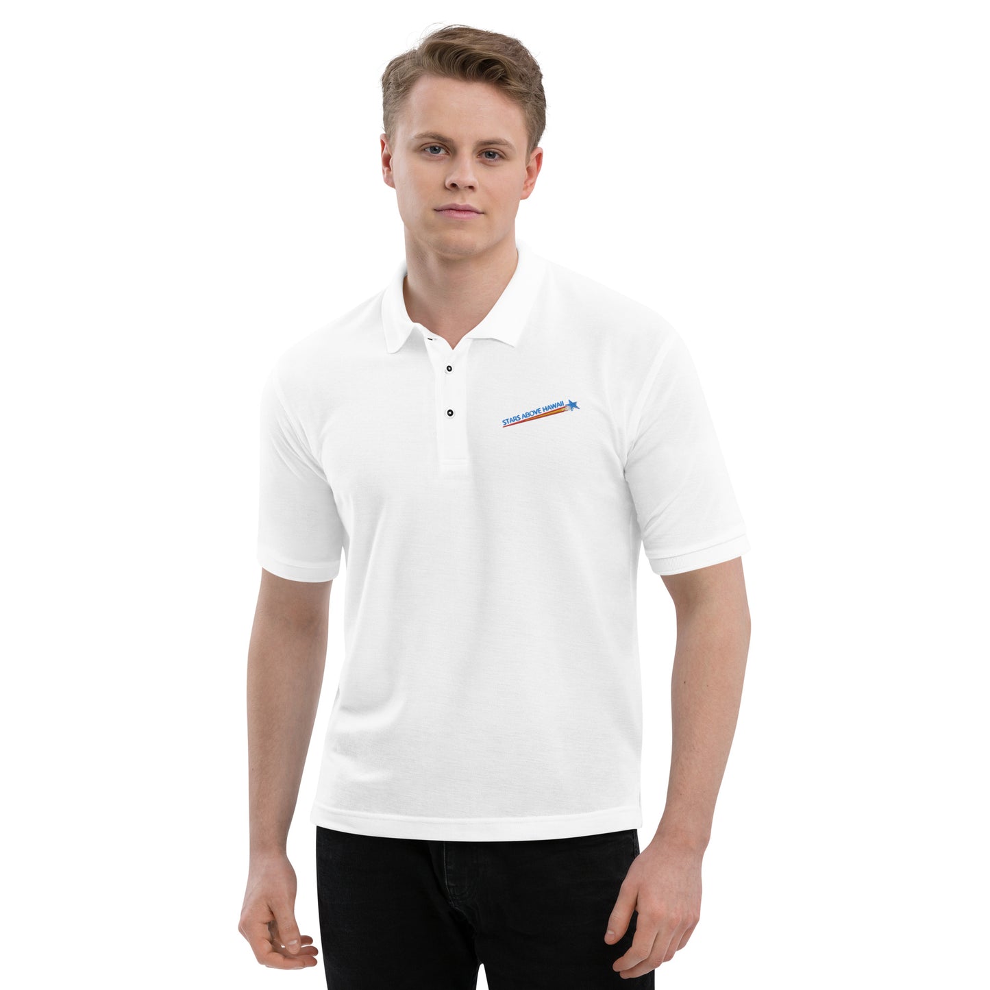 Polo Shirt :: Stars Above Hawaii / Rising Star