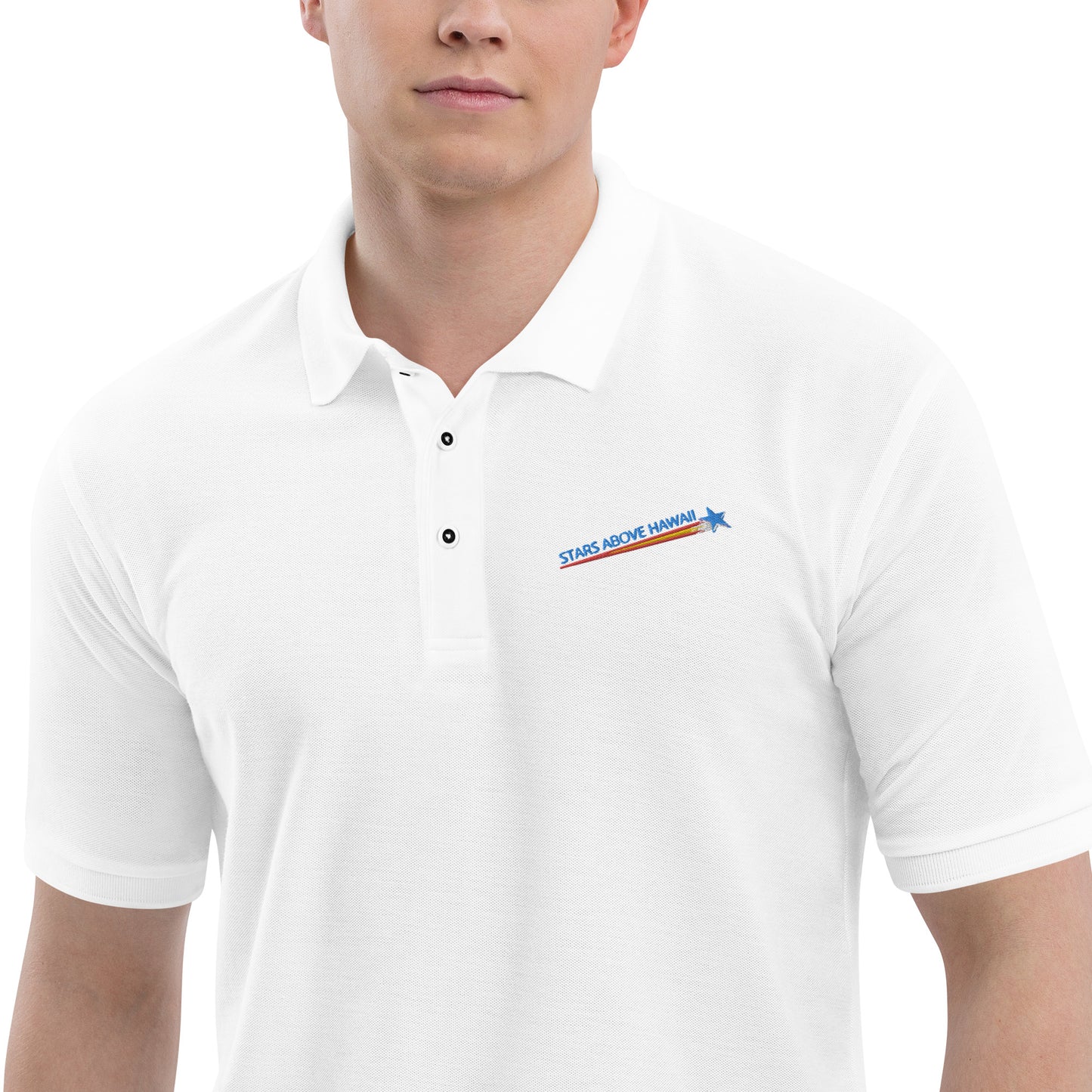 Polo Shirt :: Stars Above Hawaii / Rising Star